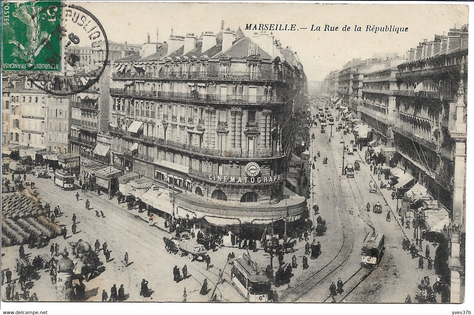 MARSEILLE - La Rue De La République - Canebière, Centro