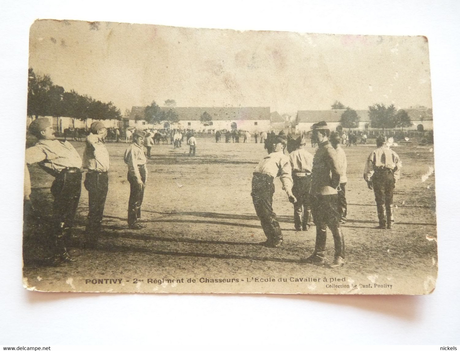 Pontivy. 2 Ième Régiment De  Chasseurs  L' école Du Cavalier à Pied Petit Prix - Pontivy