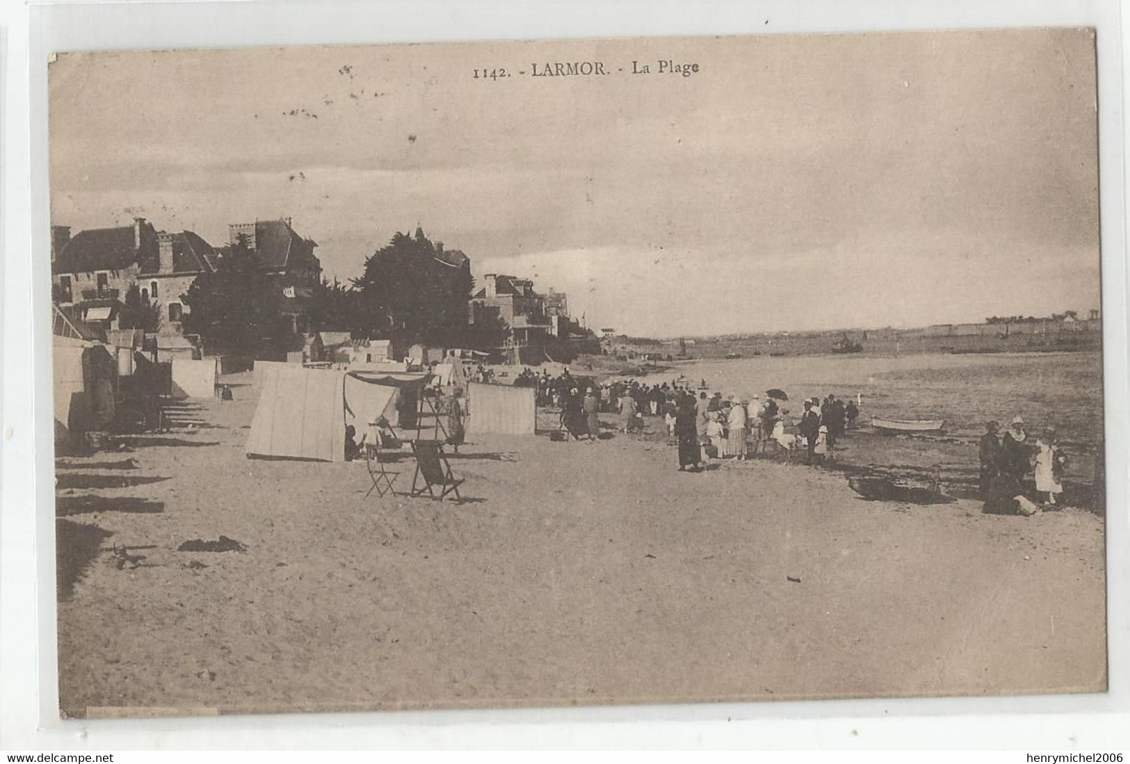 56 Morbihan Larmor La Plage Cachet Lorient  N1142 Ed Laurent Nel A Rennes - Larmor-Plage