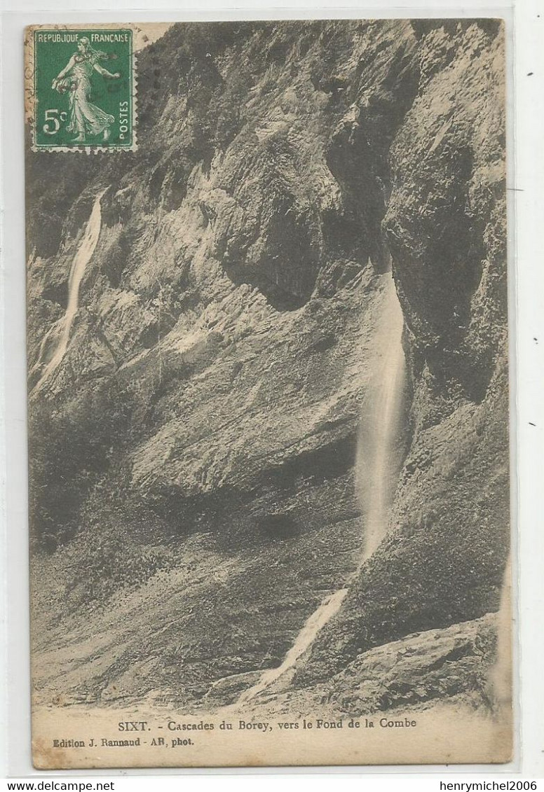 74 Haute Savoie - Sixt Cascades Du Borey Vers Le Fond De La Combe Ed Photo  J Rannaud - Sixt-Fer-à-Cheval