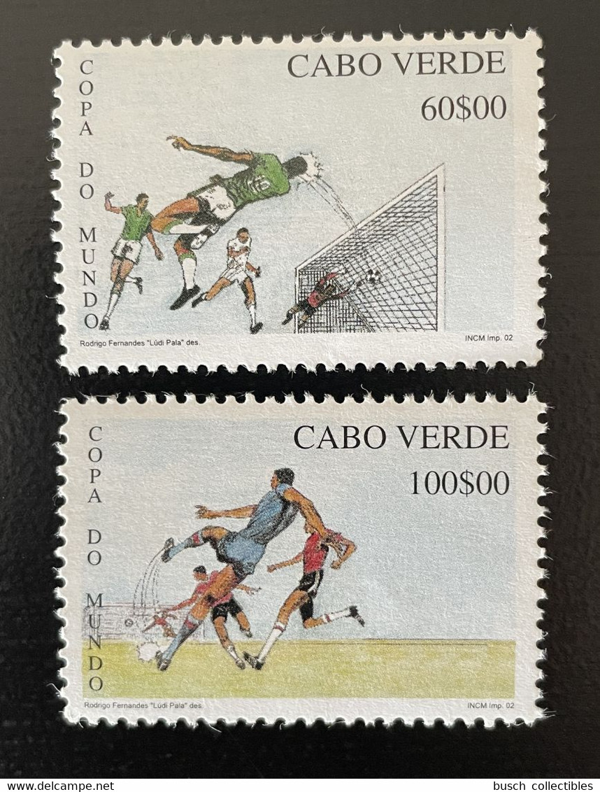 Cape Kap Verde Cabo Verde 2002 Mi. 807 - 808 FIFA World Cup Football Coupe Du Monde WM Fußball Soccer Korea Japan - Kap Verde