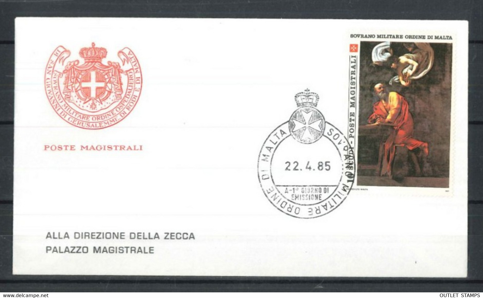 1985 - FDC (76) - Malte (Ordre De)