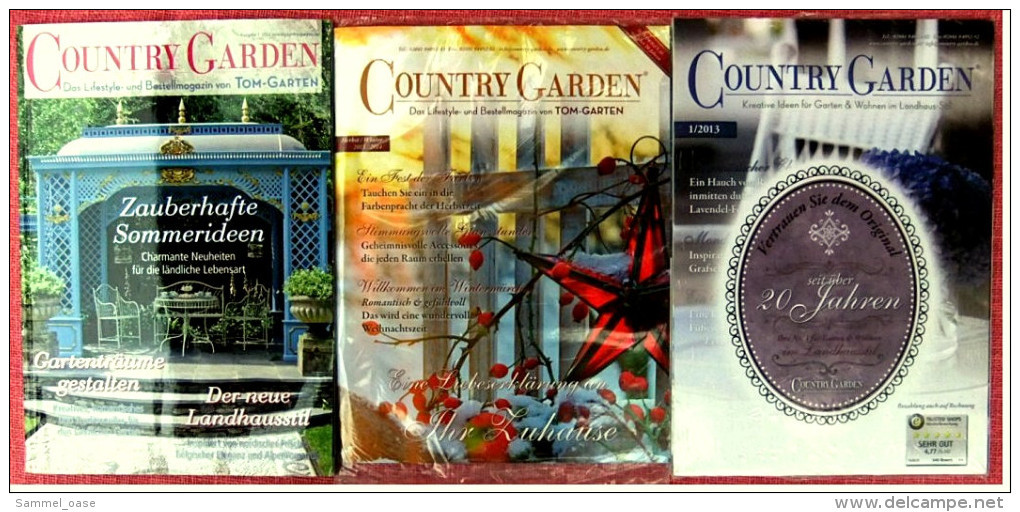 3 X Katalog / Broschüre Country Garden  - Kreative Ideen Für Garten & Wohnen Im Landhaus-Stil - Catalogi