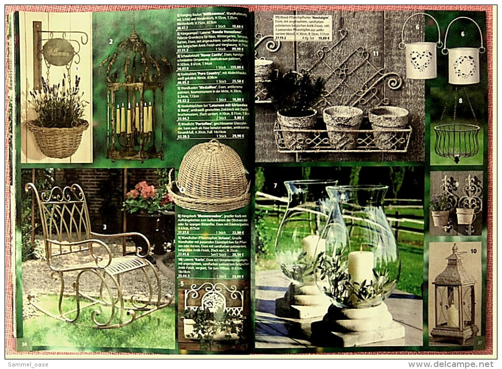 3 x Katalog / Broschüre Country Garden  - Kreative Ideen für Garten & Wohnen im Landhaus-Stil