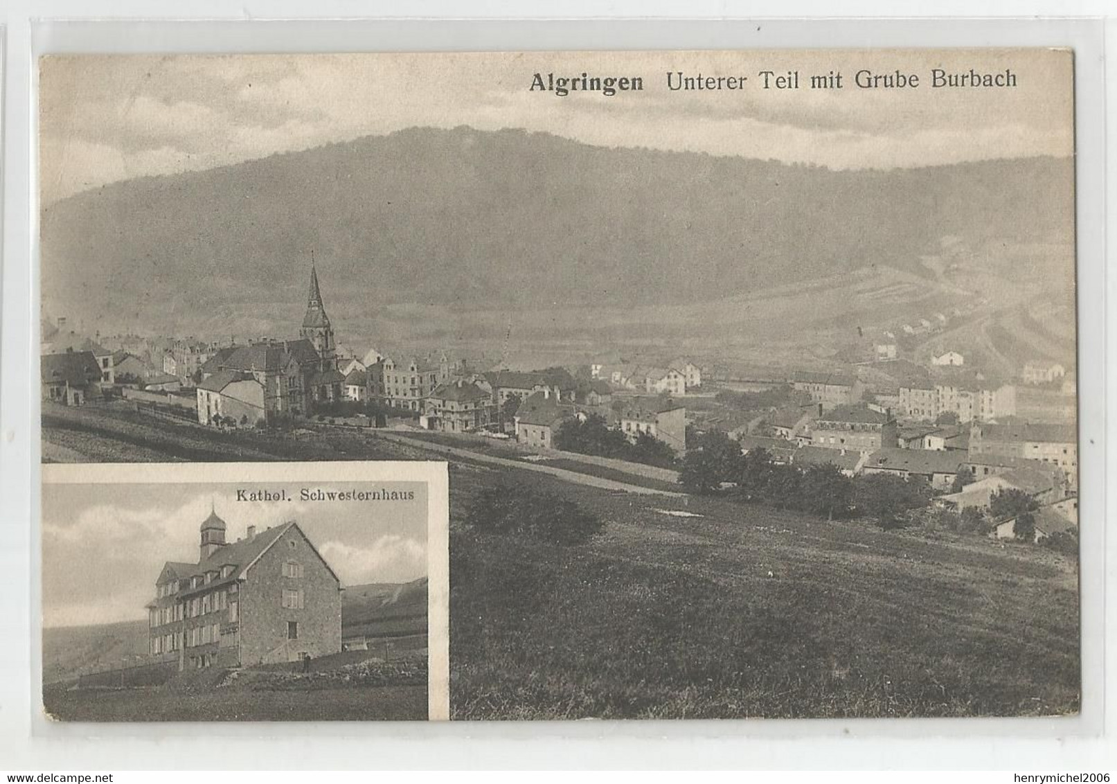 57 Moselle Algringen Algrange Unterer Teil Mit Grube Burbach Kathol Schwesternhaus Ed Photo Muller N 895 - Altri & Non Classificati