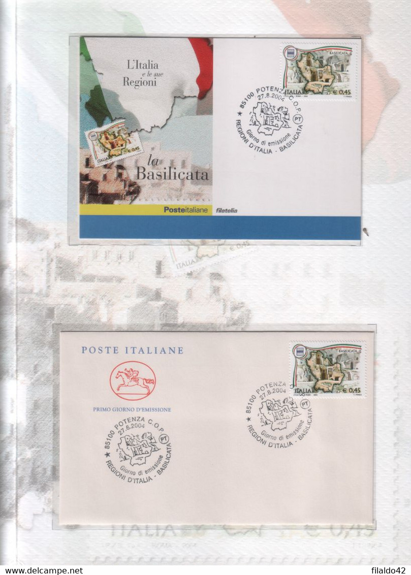 Italia - 2004 FOLDER  "Regioni D'Italia - Basilicata" MNH** - Folder