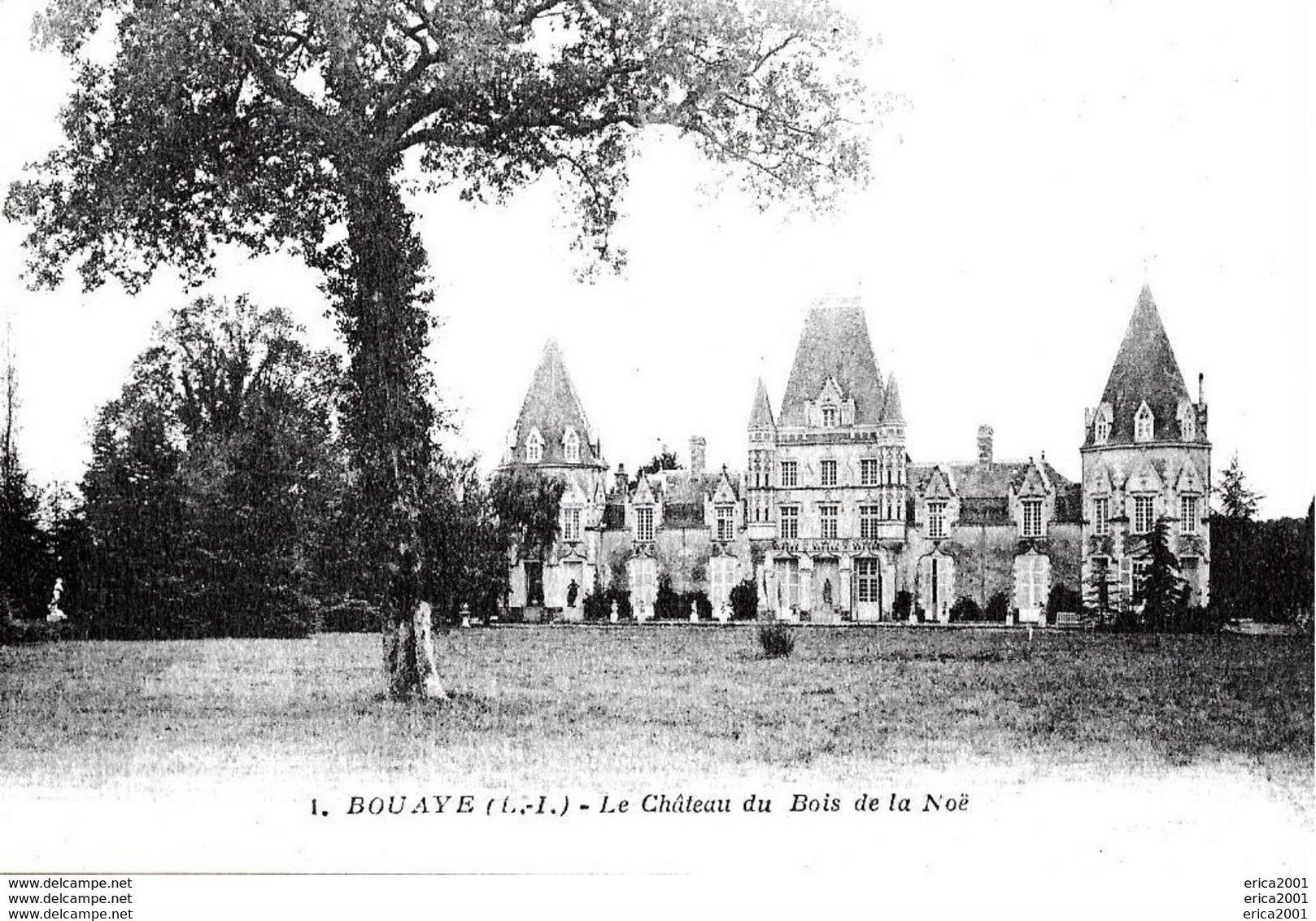 Bouaye. La Facade Chateau Du Bois De La Noe Vu Du Parc, Au Dos Publicité Du Chateau. - Bouaye