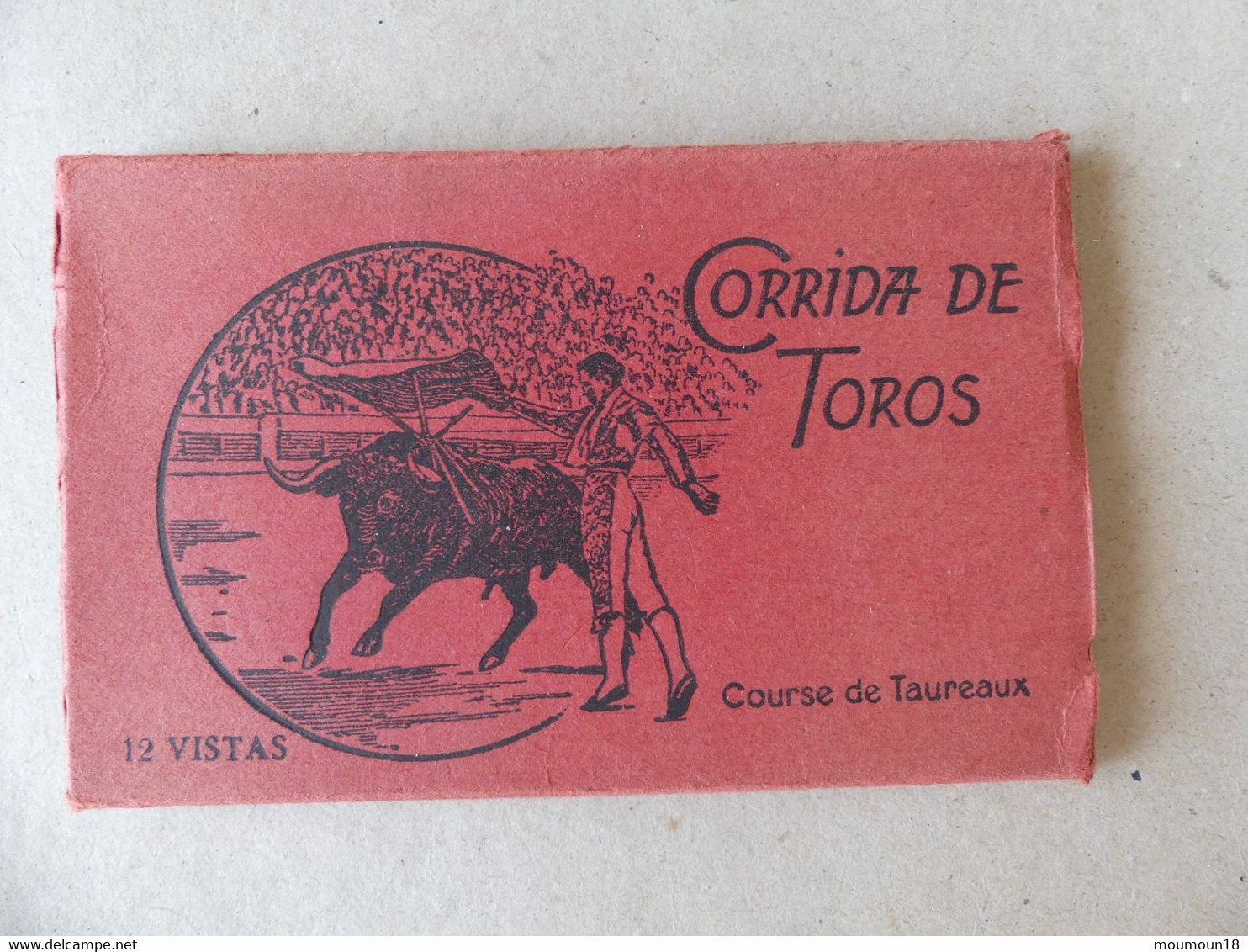 Carnet 12 Vues Corrida De Toros Courses De Taureaux - Corridas