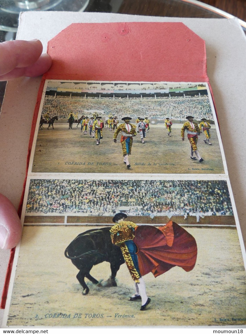 Carnet 12 vues Corrida de toros Courses de taureaux