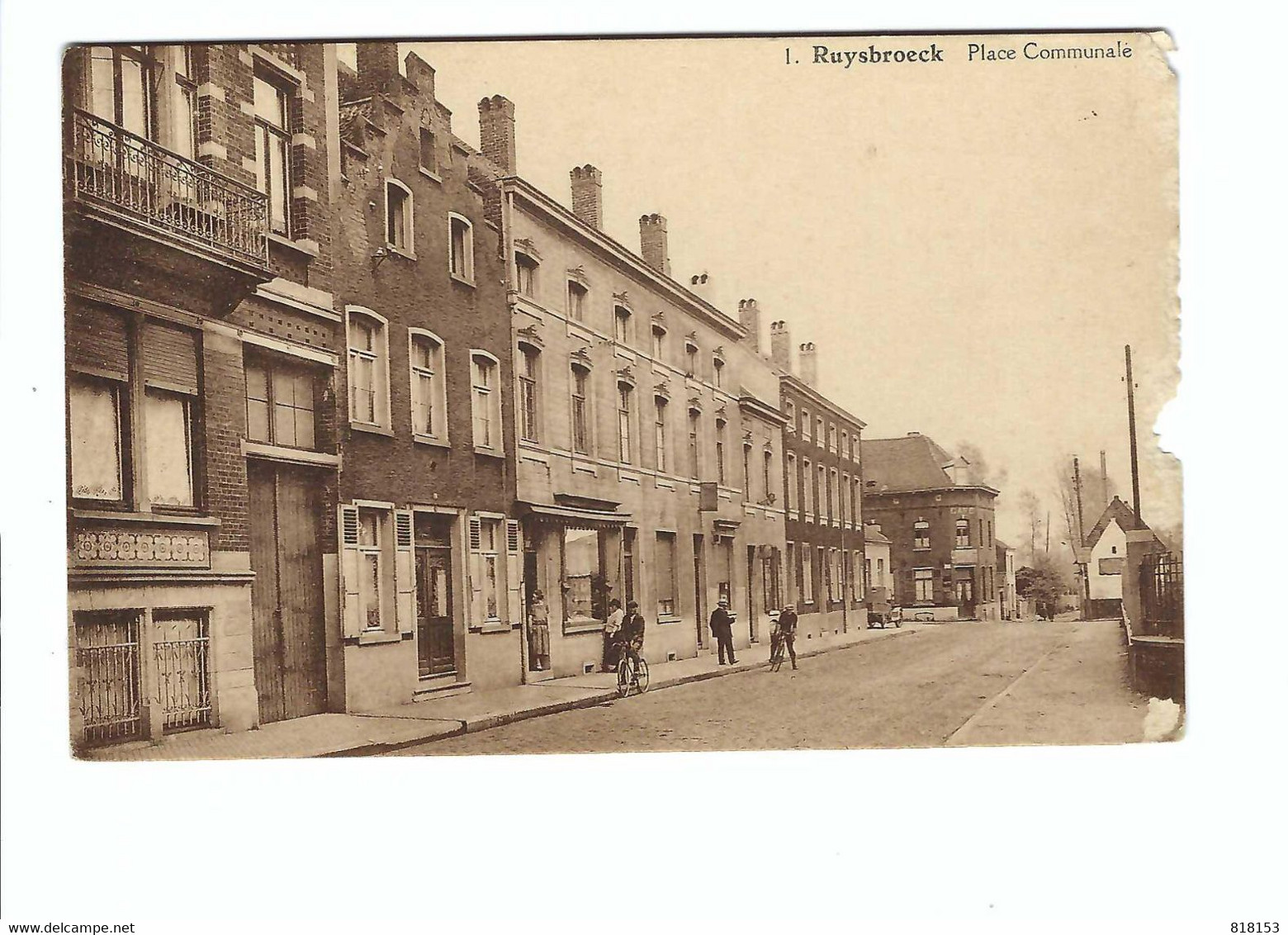 Ruisbroek   1. Ruysbroeck  Place Communale (kaart Vertoont Slijtage , Zie Scans) - Puurs