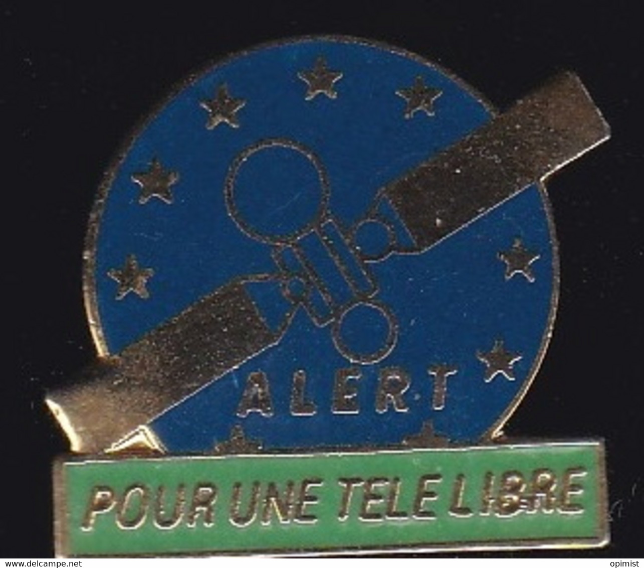 70475-Pin's.Télévision.médias.Satellite. - Espacio