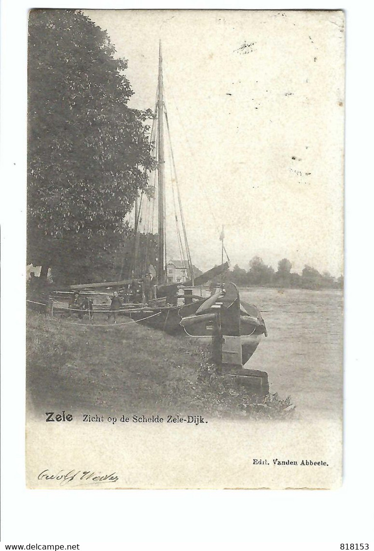 Zele   Zicht Op De Schelde Zele-Dijk - Zele