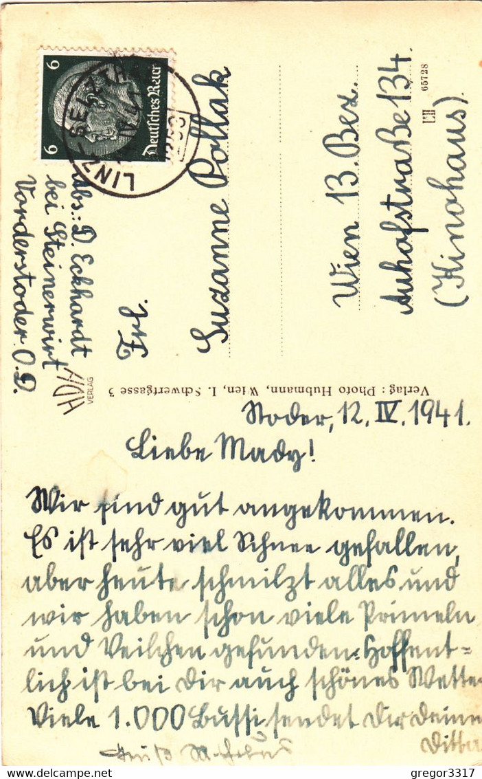 3063) HINTERSTODER - SCHIEDERWEIHER M. Spitzmauer - Spiegelung Im Wasser ALT ! 1941 - Hinterstoder
