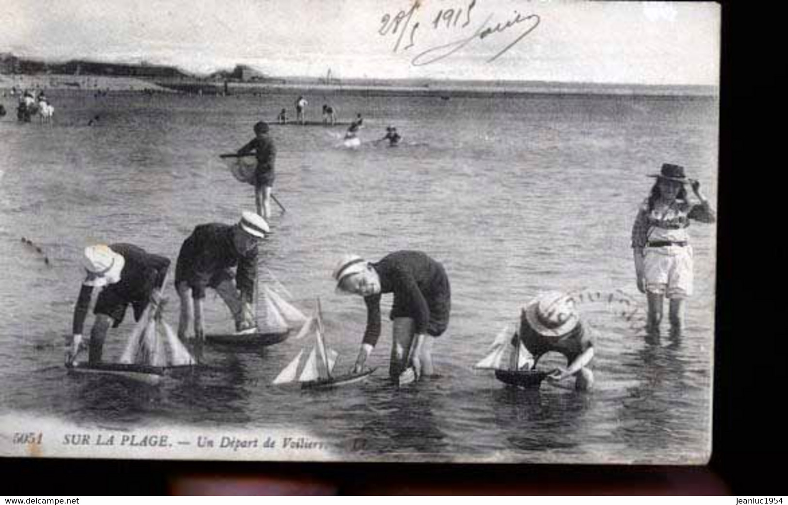 DEAUVILLE ENFANTS ET DOS TAMPON HOPITAL MILITAIRE - Deauville