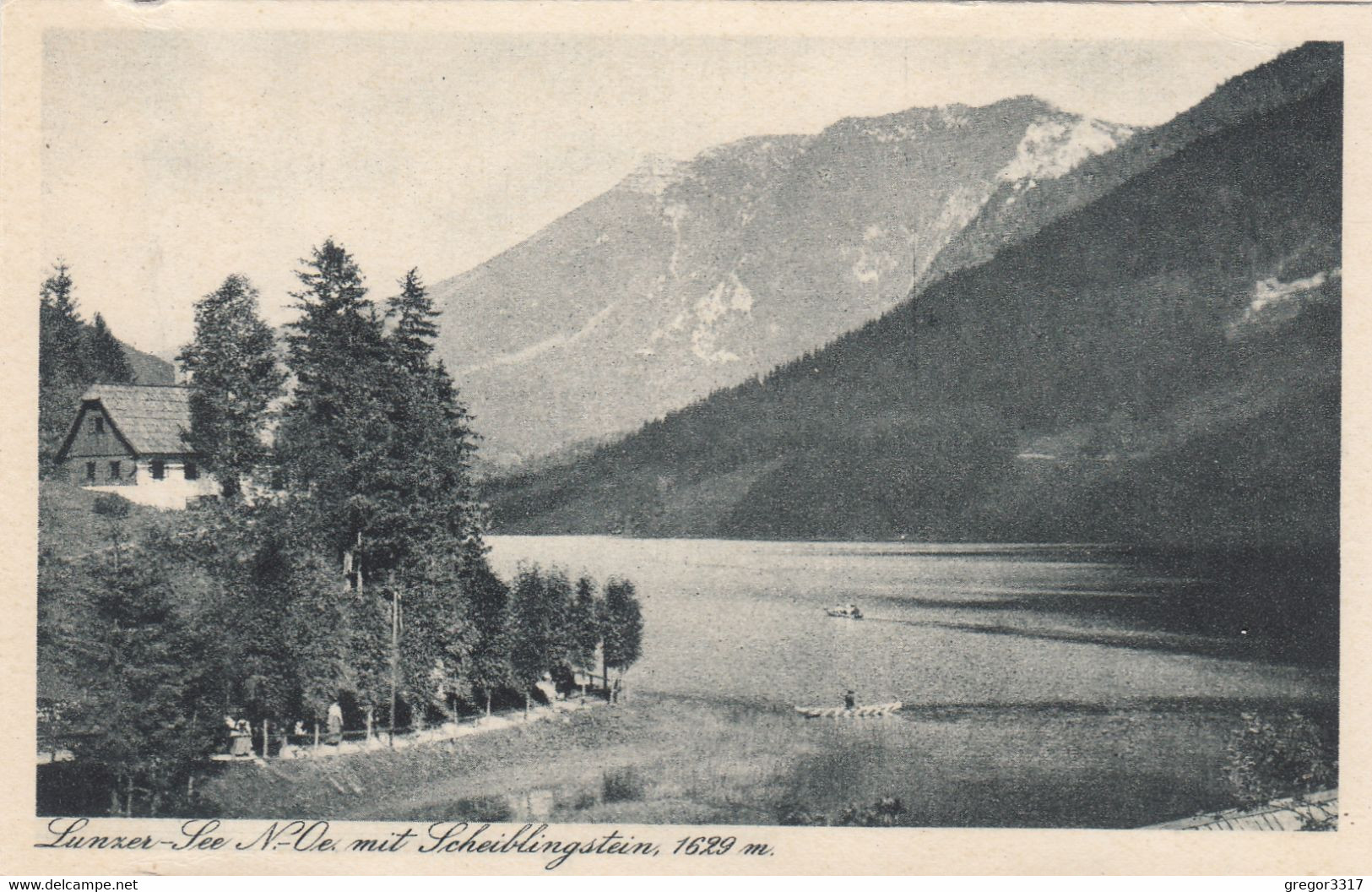 3064) LUNZER SEE - NÖ - Haus U. Boote Mit Scheiblingstein - Alte Variante TOP ! 1921 - Lunz Am See