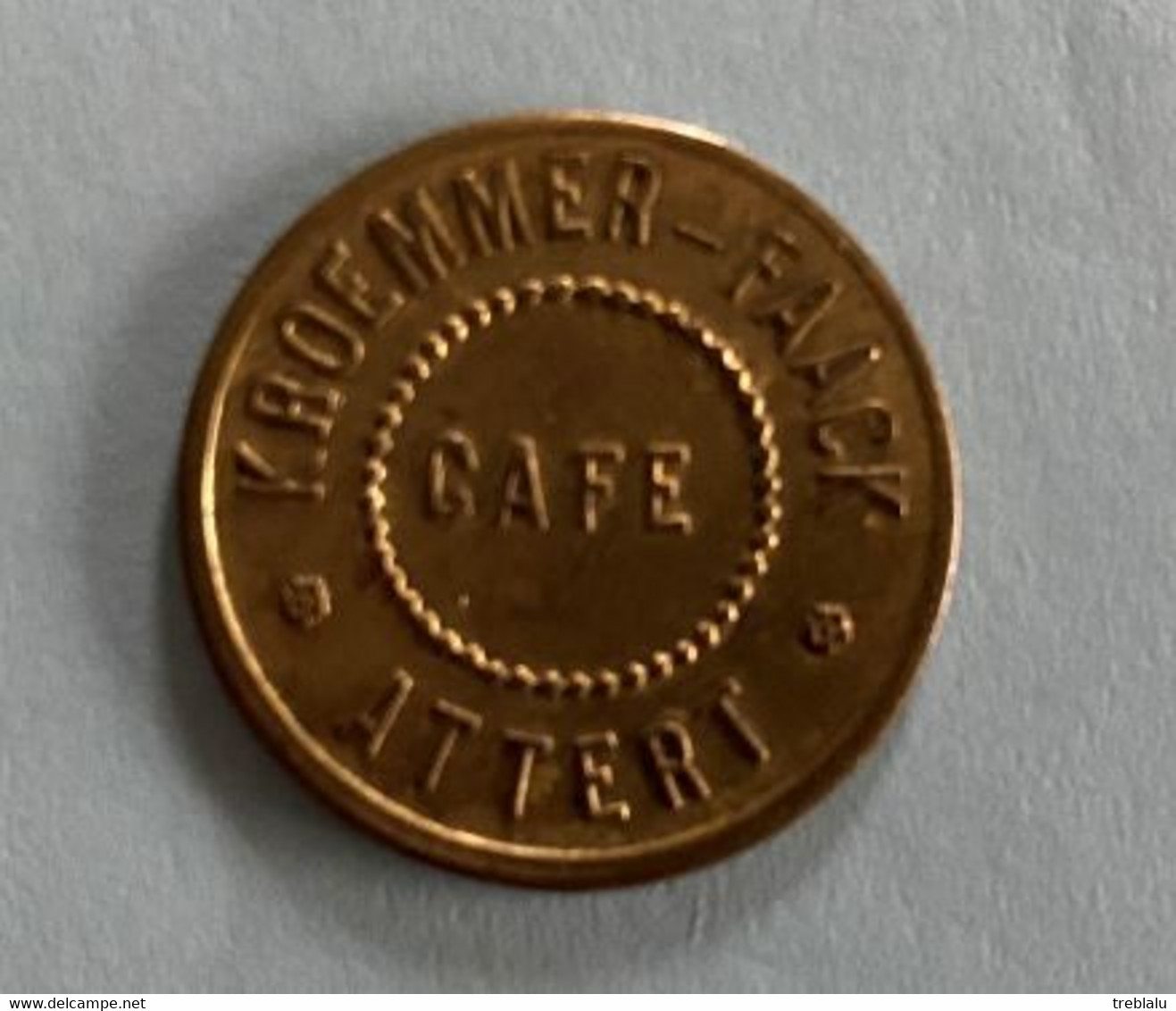 Attert - Café Kroemmer Faack - Jeton De Café ( Province De Luxembourg ) - Altri & Non Classificati