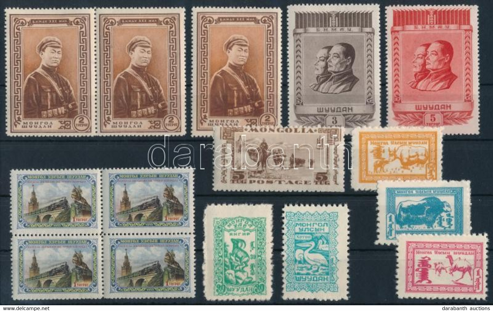** Mongolia 1932-1958 15 Db Bélyeg / 15 Stamps (Mi EUR 848.-) - Other & Unclassified