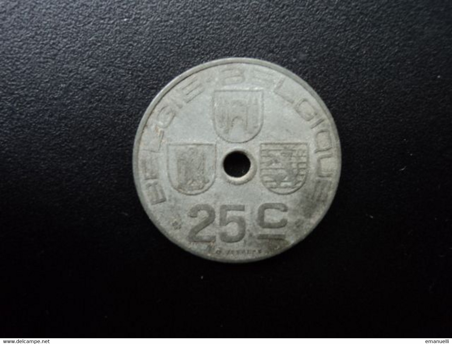 BELGIQUE * : 25 CENTIMES   1944   KM 132     TTB - 25 Centimos