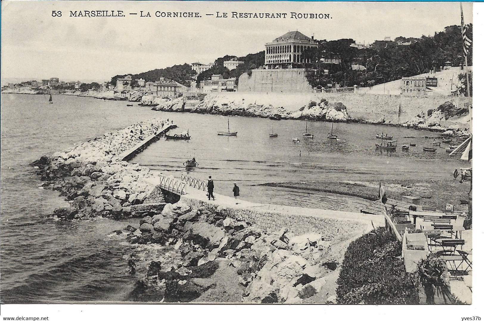 MARSEILLE - La Corniche - Le Restaurant Roubion - Endoume, Roucas, Corniche, Stranden