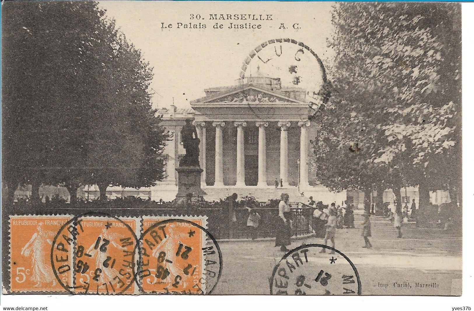 MARSEILLE - Le Palais De Justice - Canebière, Centre Ville