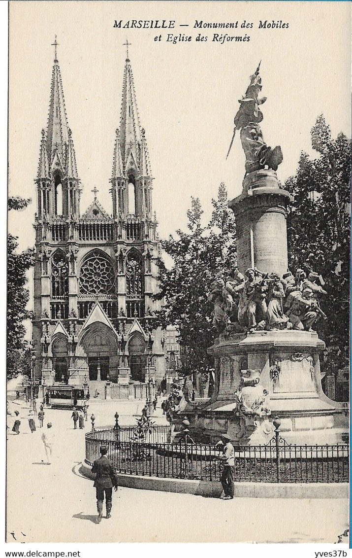 MARSEILLE - Monument Des Mobiles Et Eglise Des Réformés - Sonstige Sehenswürdigkeiten