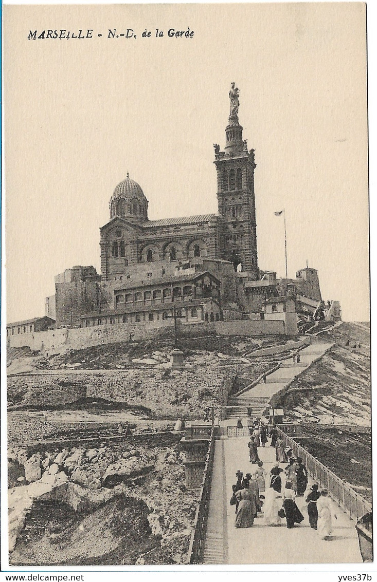 MARSEILLE - N-D De La Garde - Notre-Dame De La Garde, Lift En De Heilige Maagd