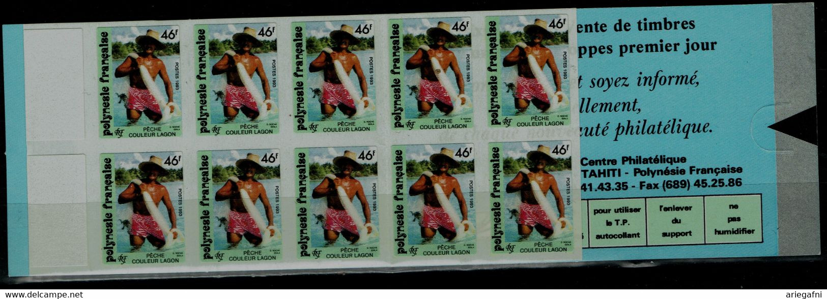 FRENCH POLYNESIA 1993 FISHERMAN BOOKLET MI No 627 MNH VF!! - Markenheftchen