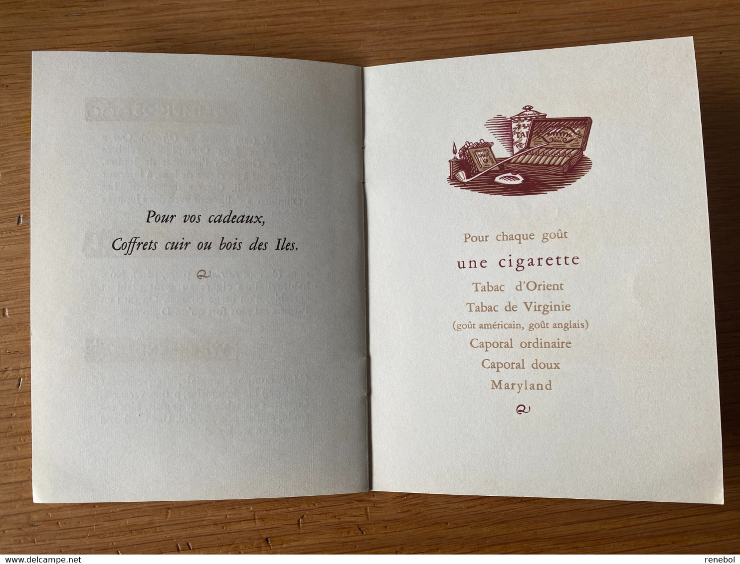 Petit dictionnaire des Tabacs et des allumettes à l'usage des Fumeurs (livret) - Ed. Roger Dacosta