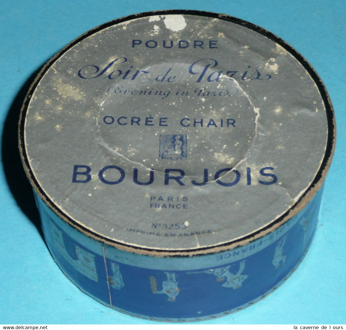Rare Ancienne Boite De Poudre à Fond De Teint Vide "Soir De Paris", Bourjois, Poudrier - Accessoires