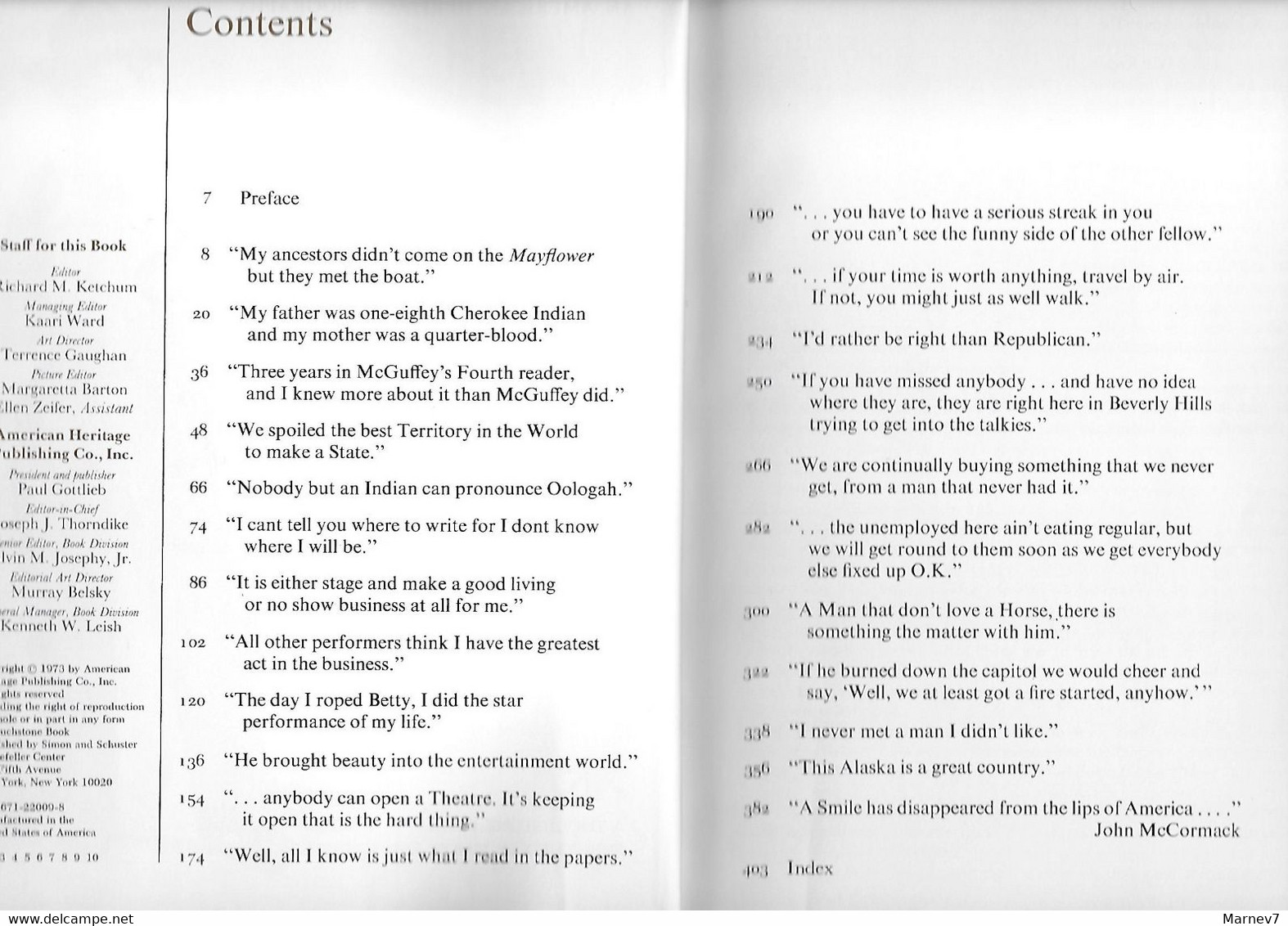 Livre En Anglais - WILL ROGERS - The Man And His Times - Illustrated Biography - Biographie Illustrée - Lasso - Autres & Non Classés