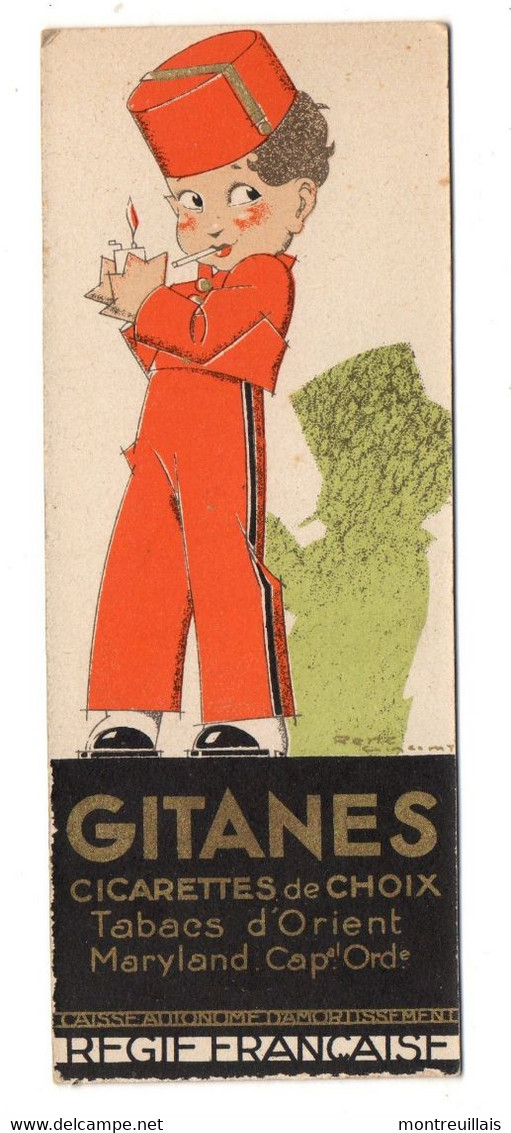 Marque Pages, Cigarettes Gitanes Sultanes, Tabacs D'orient, Maryland Régie Française, - Advertising Items