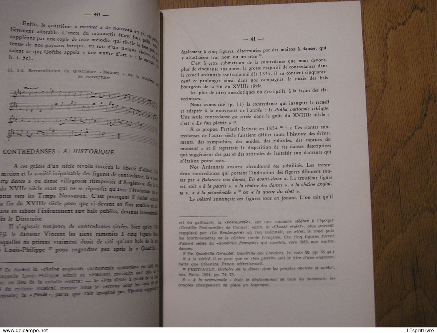 LE RECUEIL DE DANSE Manuscrit d'un Menetrier Ardennais Etude sur la Danse Ardennes Belges Régionalisme Ardenne Folklore