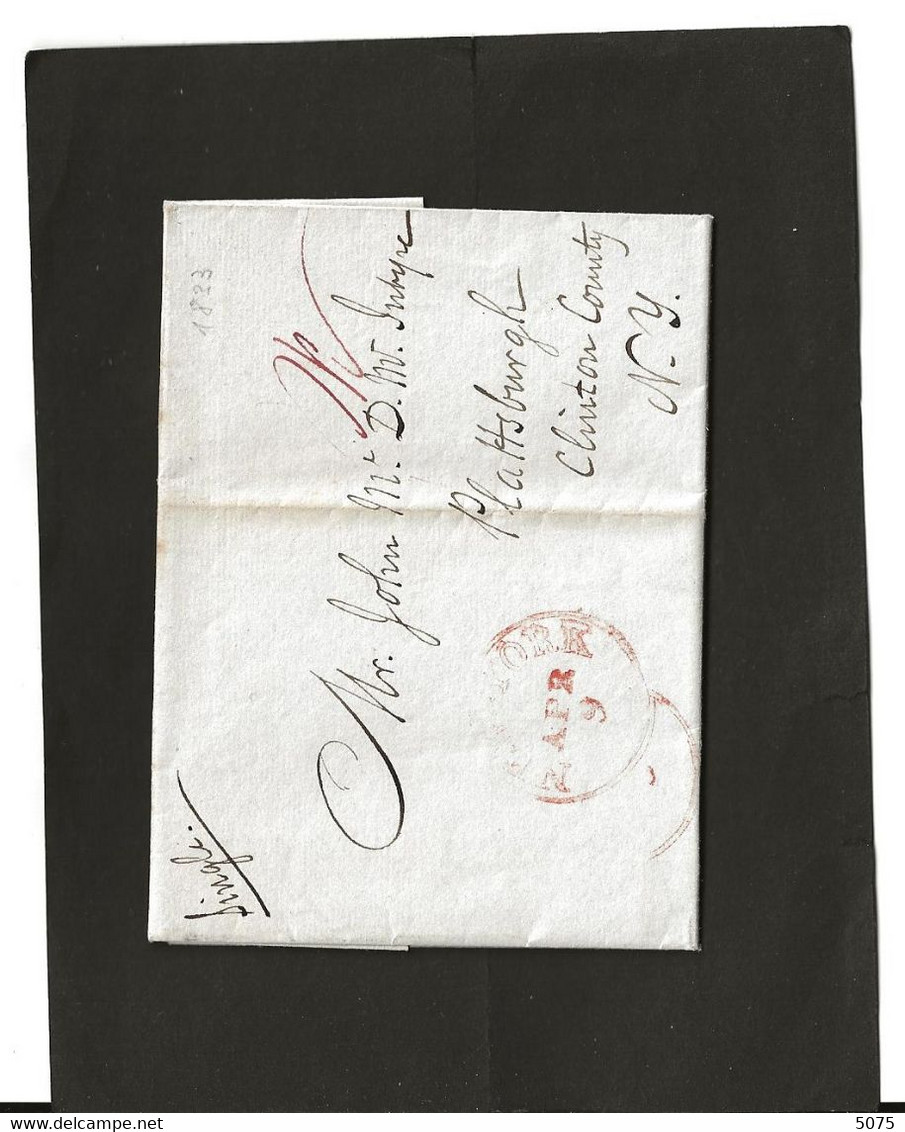 1833 NEW-YORK   9.4.1833 - …-1845 Prephilately