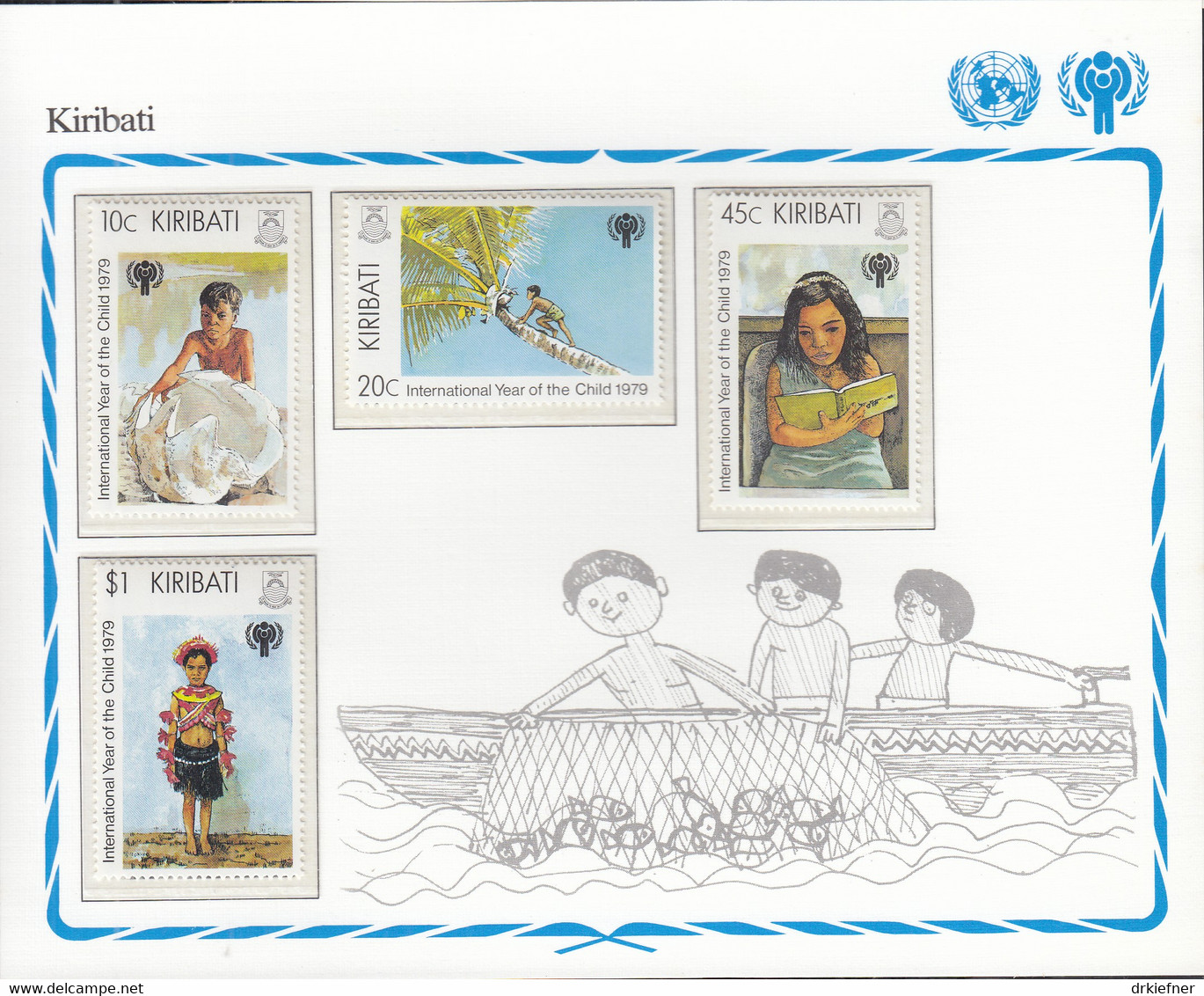 KIRIBATI  342-345, Postfrisch **, UNICEF, Internationales Jahr Des Kindes, 1979 - Kiribati (1979-...)