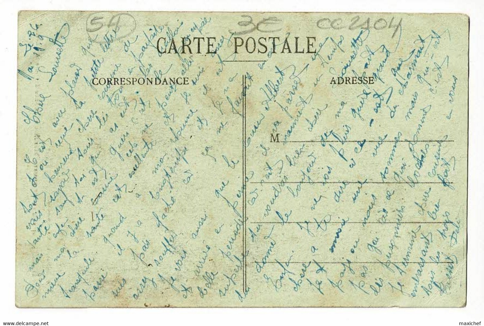 Domèvre Après Quatre Ans De Guerre - Tranchée Allemande Derrière Le Château - Circ 1919, Sous Enveloppe - Domevre En Haye