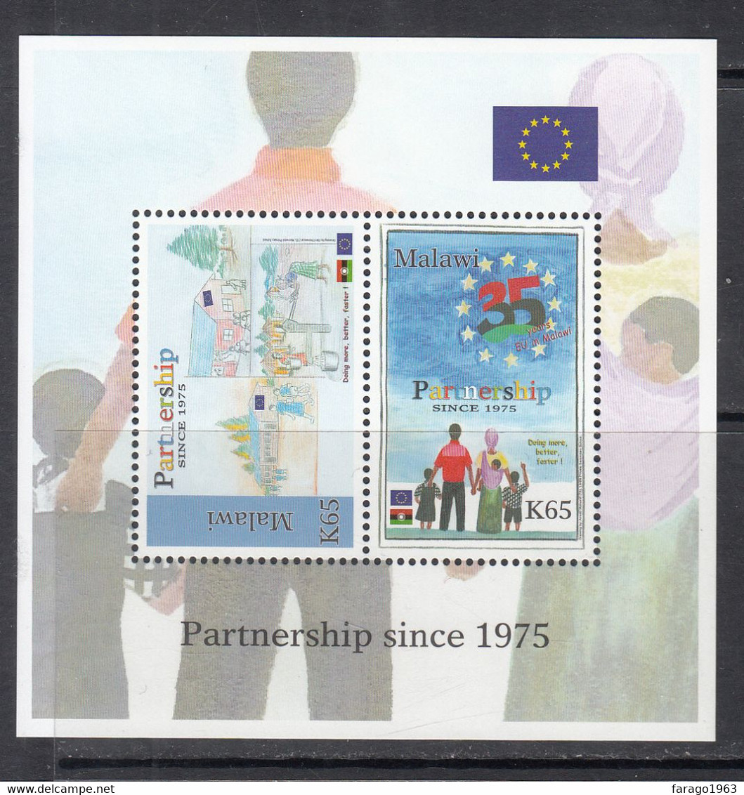 2011 Malawi Partnership With European Union Flags EU Miniature Sheet Of 2  MNH - Malawi (1964-...)