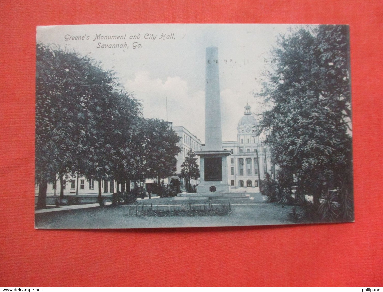 Greens Monument & City Hall    Savannah Georgia > Savannah    Ref 4850 - Savannah