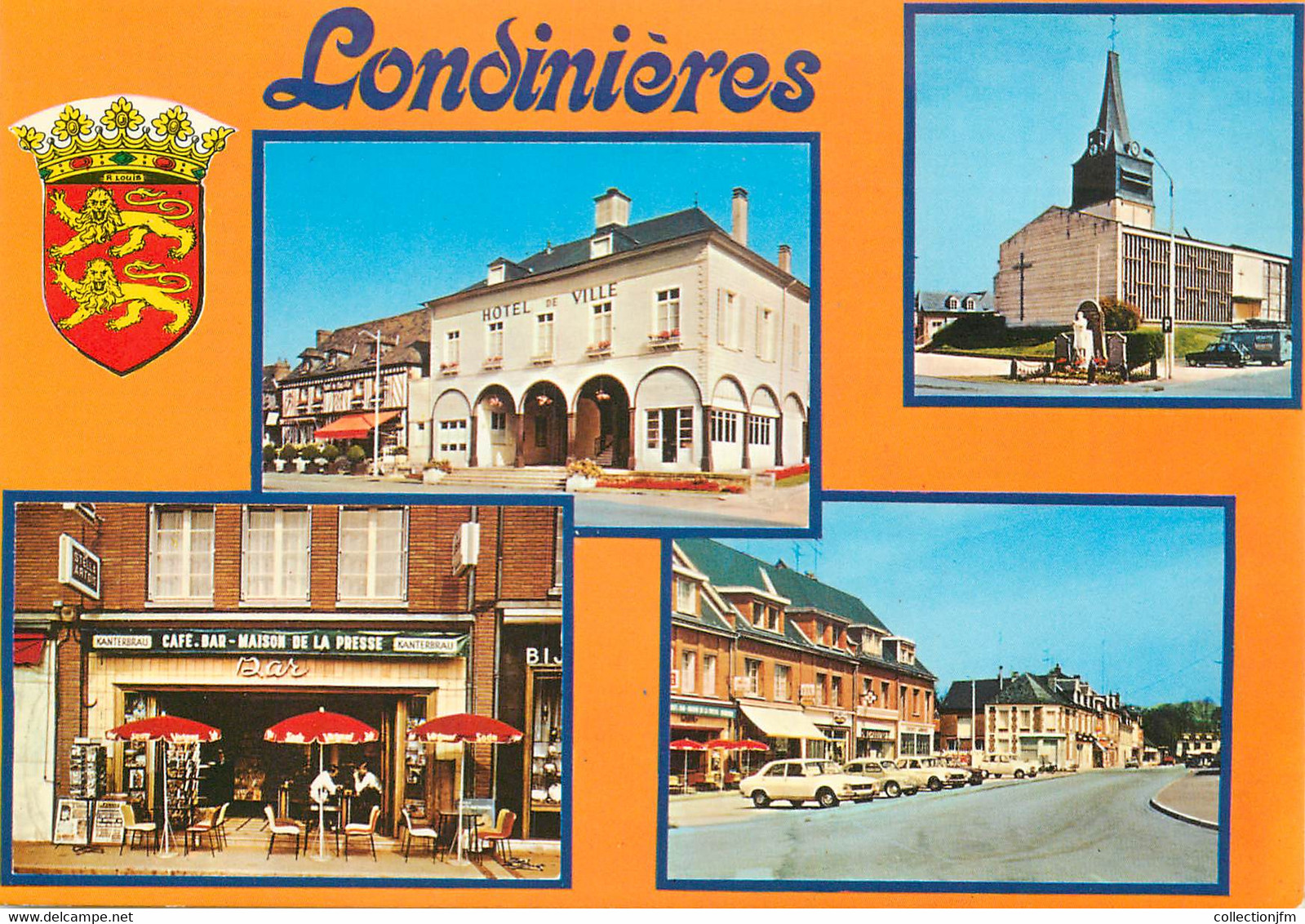 CPSM  FRANCE 76 "Londinières, Hotel De Ville" - Londinières