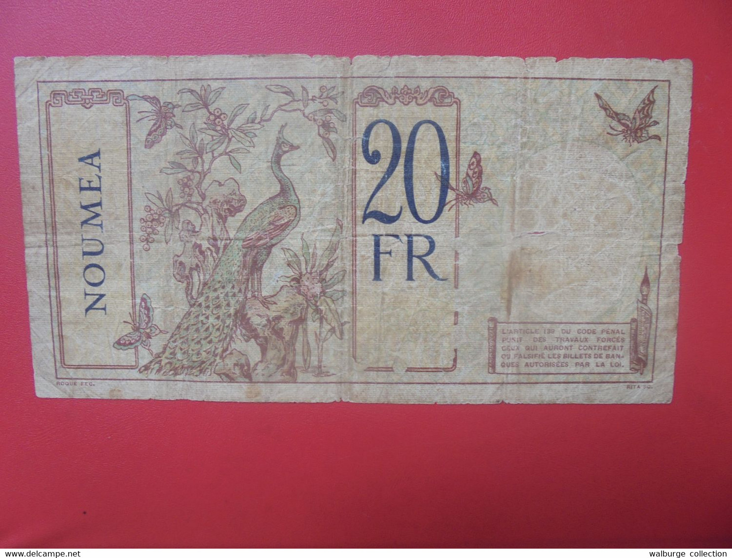 NOUMEA 20 FRANCS 1929 Circuler (B.22) - Nouméa (New Caledonia 1873-1985)