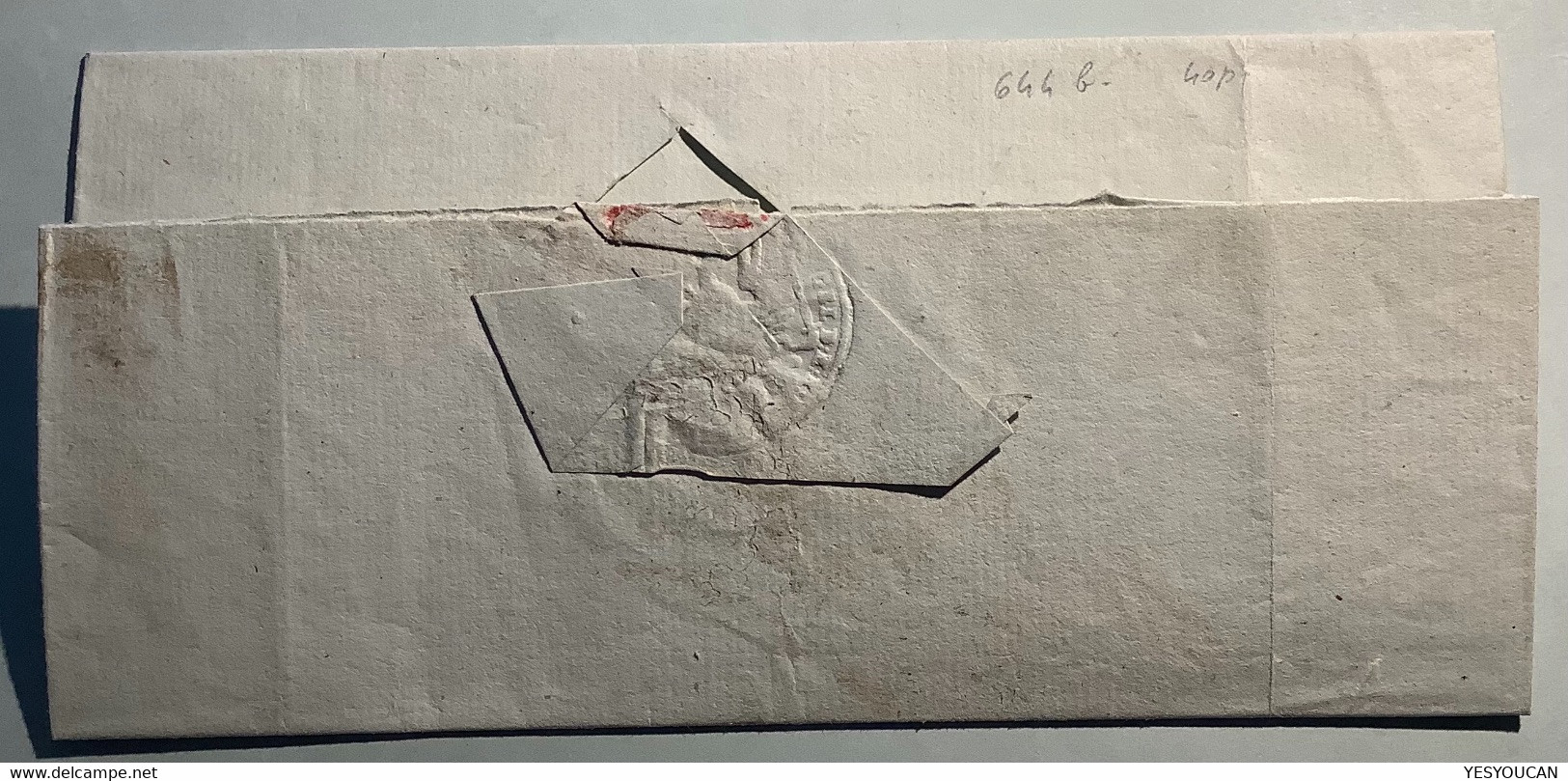 „WINKOWCZE“ RARE 1843 Pre-Stamp Cover (Vinkovci CROATIA Kroatien Croatie Österreich Ungarn Vorphilatelie Brief Lettre - ...-1850 Voorfilatelie