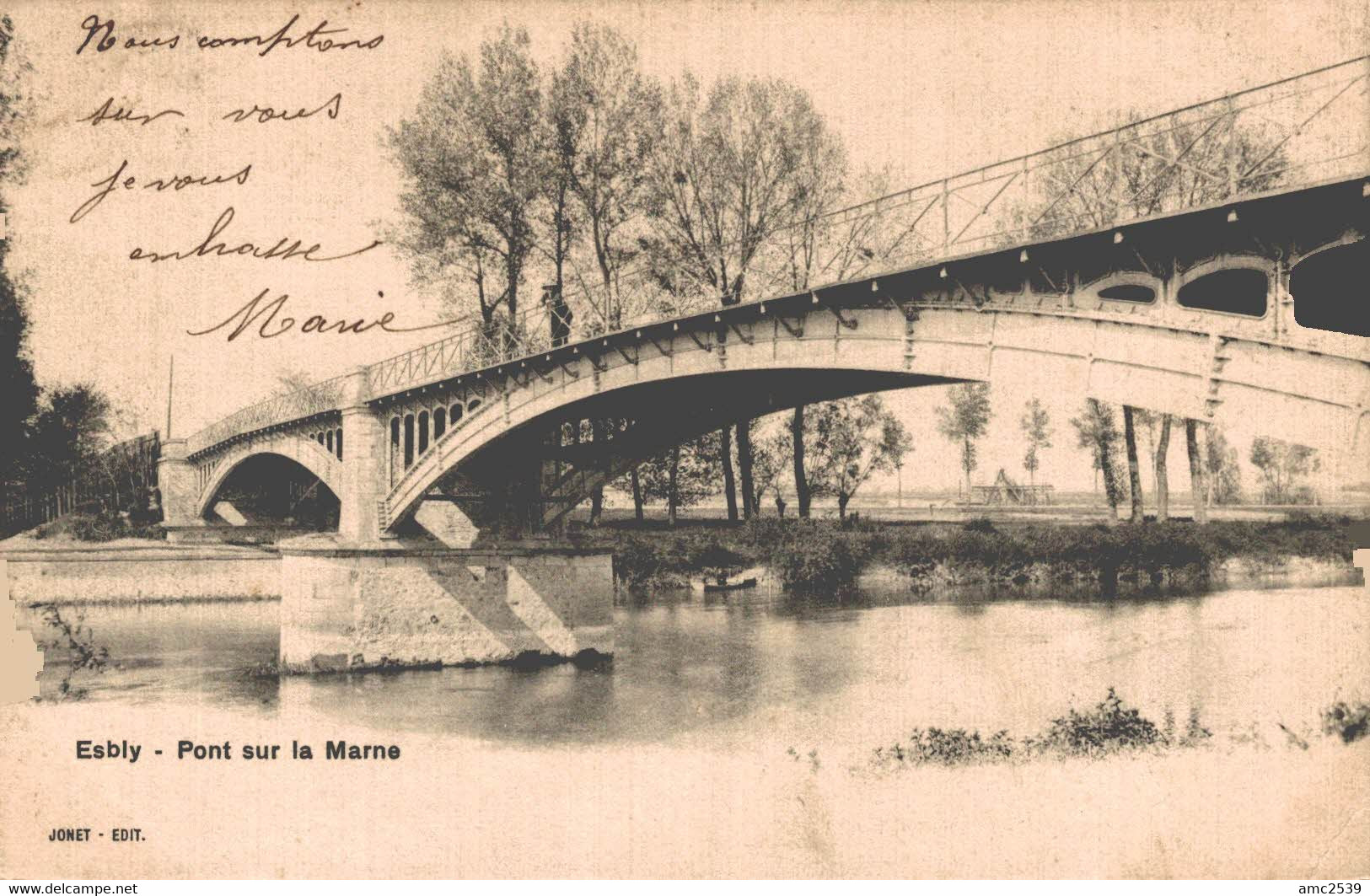 77 ESBLY  Pont Sur La Marne   Précurseur - Esbly