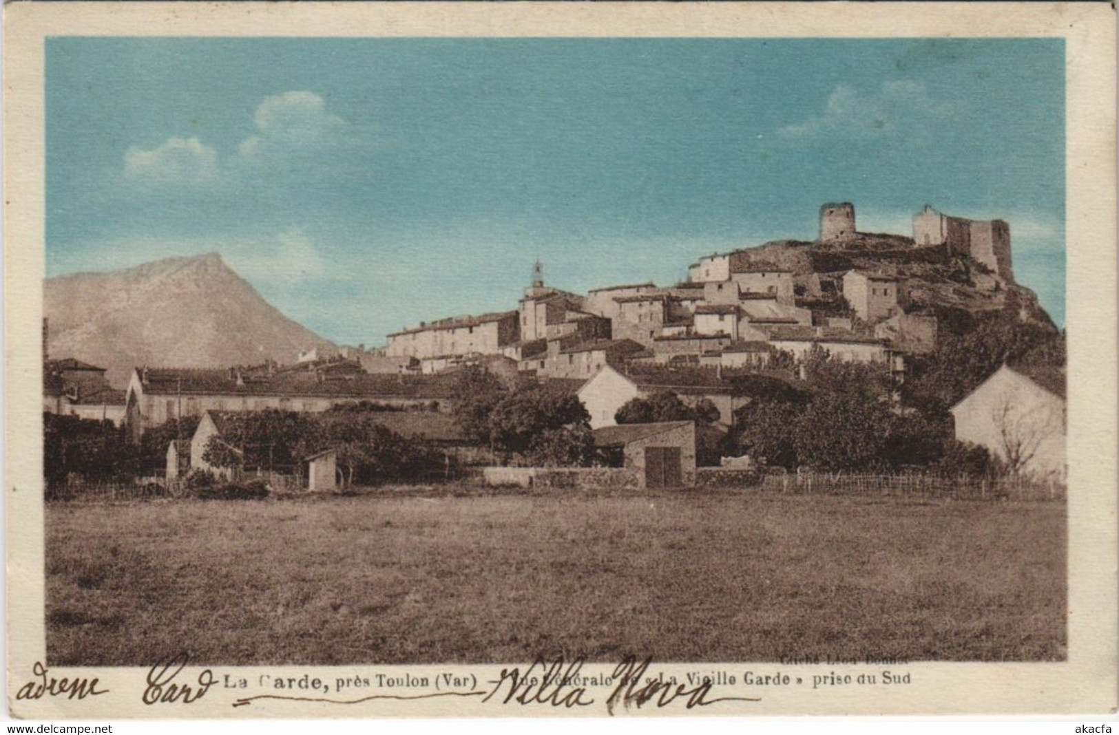 CPA LA GARDE Vue Generale De La Vieille Garde Prise Du Sud (1112359) - La Garde