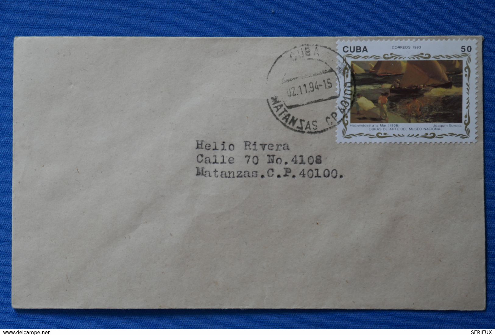 P27 CUBA BELLE LETTRE 1994  POUR MATANZAS + AFFRANCHISSEMENT PLAISANT - Lettres & Documents