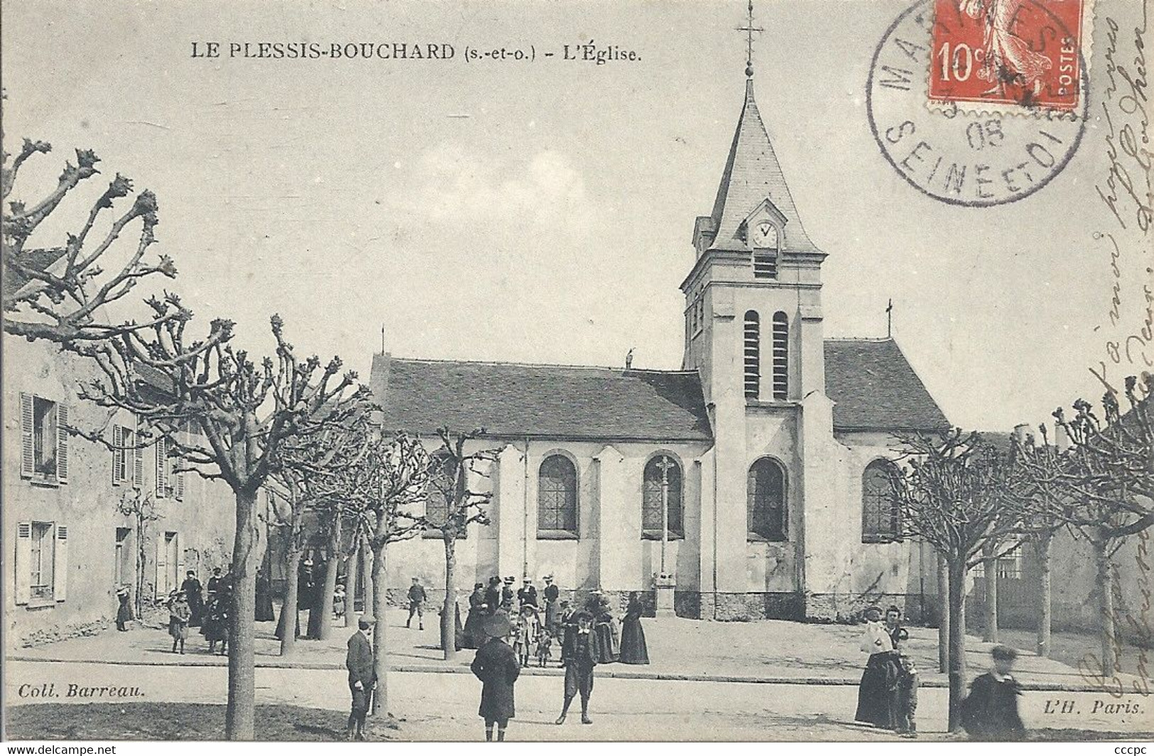 CPA Le Plessis-Bouchard L'Eglise - Le Plessis Bouchard