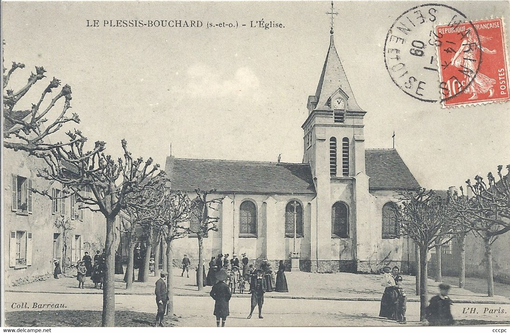 CPA Le Plessis-Bouchard L'Eglise - Le Plessis Bouchard