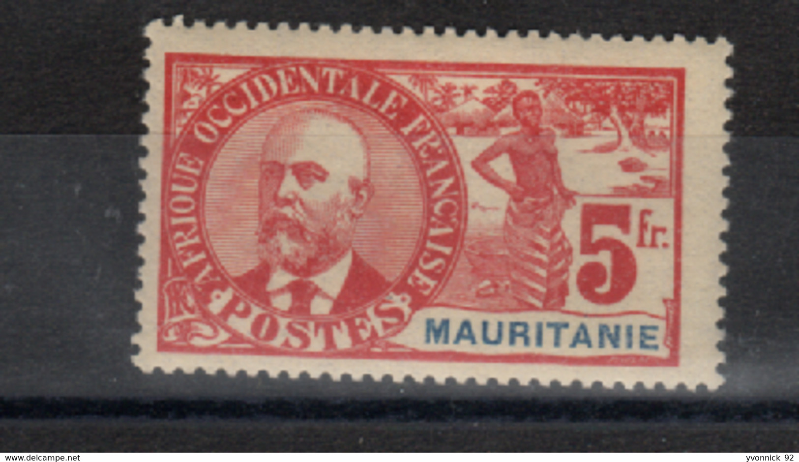 Mauritanie - 1906 - 5 F Gouv. Ballay _ Série N°16 - Sonstige & Ohne Zuordnung