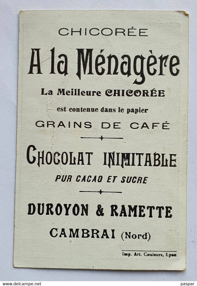 Chromo Duroyon Et Ramette Cambrai - Chicorée A La Ménagère - Sur La Plage - Duroyon & Ramette