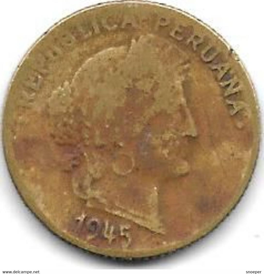 *peru 10 Centavos 1945  Km 244.1 - Peru
