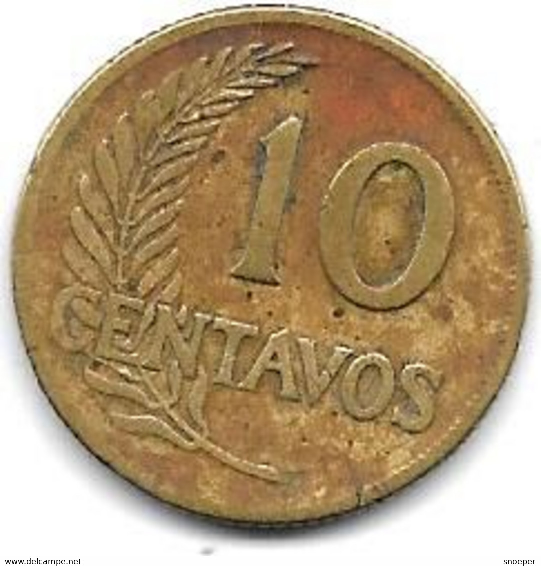 *peru 10 Centavos 1945  Km 244.1 - Peru