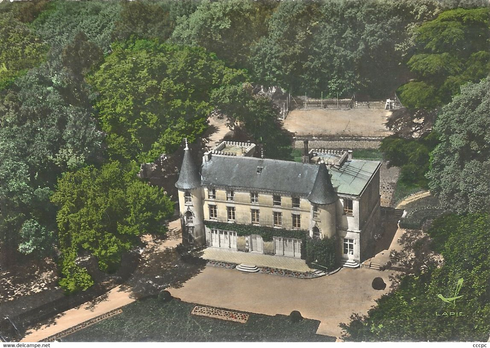 CPSM Piscop Le Château Vert Vue Aérienne - Pontcelles